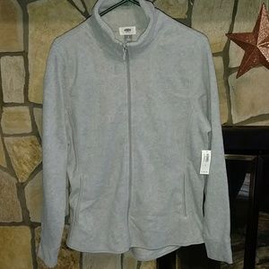 NWT Gray Old Navy Zipper Fleece